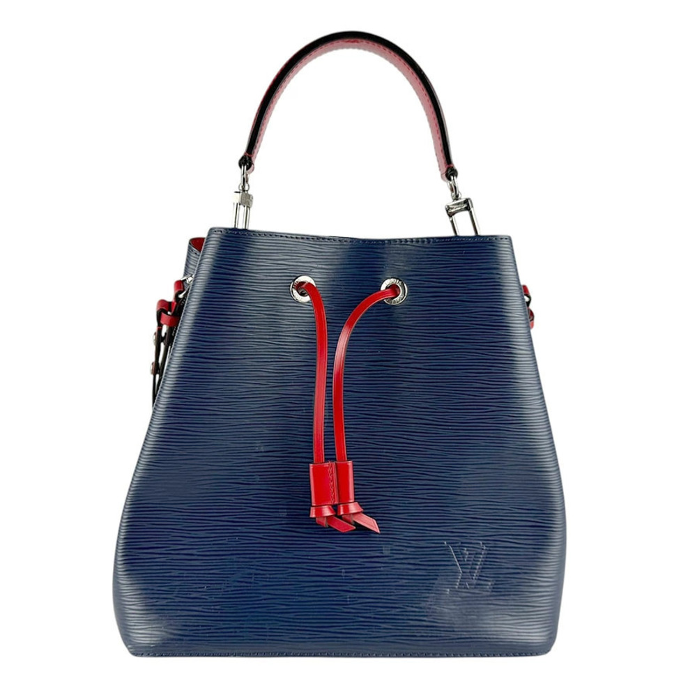 Louis Vuitton 2way Shoulder Bag Epi Neo Noe Leather Indigo Blue